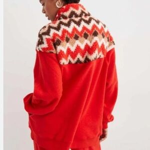 Aerie Hometown Holiday Quarter Zip Sweatshirt